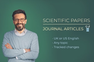 proofread and edit your journal article or scientific paper