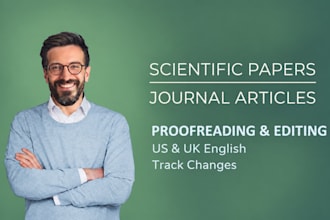 proofread and edit your journal article or scientific paper