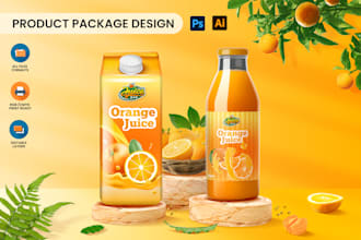 do unique product packaging and label design