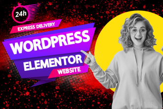 be your expert for elementor website or wordpess website