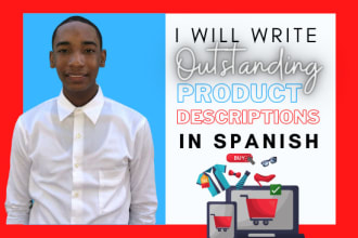 write outstanding product descriptions in spanish