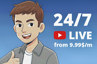 create a 247 nonstop live stream on youtube 24 7