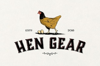 create a fun and energetic logo for a hengear