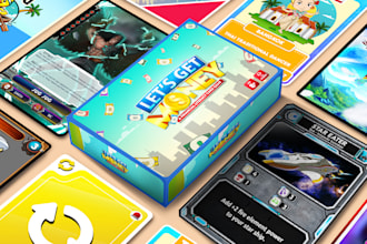 draw frame card or illustration for card game, board game
