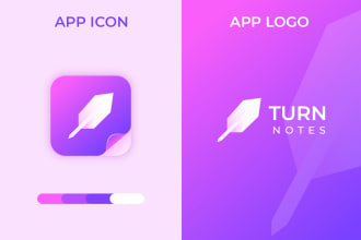 design modern mobile app logo or icon