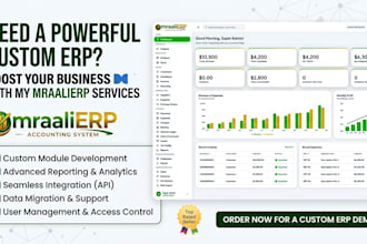 build a cloud based erp accounting system for your business