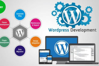 build responsive wordpress website design and blog
