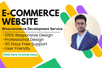 create ecommerce website, online store by woocommerce