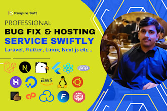host or fix bugs in laravel, flutter, next, linux, vps directly in server