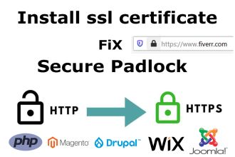 install SSL certificate for PHP site  and fix mixed content