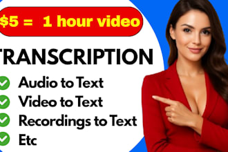 do english to hindi translation and audio or video transcription