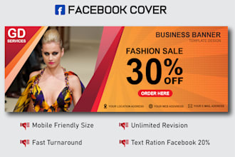 design attractive facebook cover