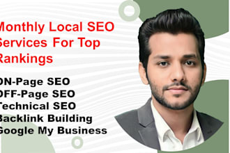 do complete monthly local SEO service to rank local business