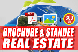 design custom flyers and brochures for real estate, medical and business
