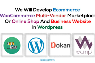 develop ecommerce woocommerce multi vendor website