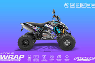 create atv mx wrap design