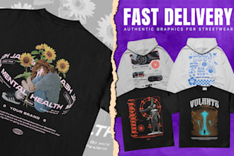 design premium graphic t shirt and hoodie clothing brand