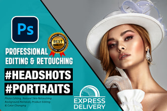 do professional photo editing retouching headshots portraits