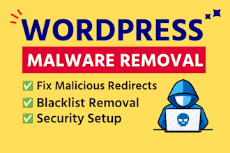 do wordpress malware removal, fix hacked wordpress website, remove virus