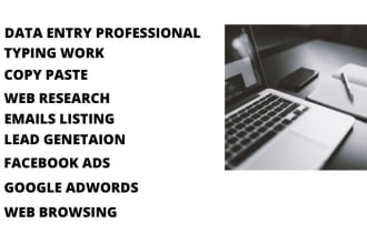 seo data entry copy paste shopify web research emails listing email compaign
