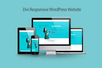 design responsive wordpress website using divi theme and divi builder