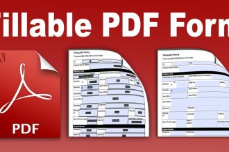 create a fillable pdf form and interactive pdf design