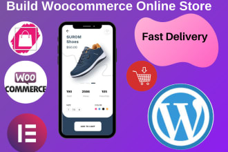 build wordpress ecommerce website using woocommerce online store website builder