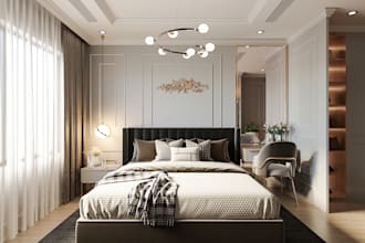 render the best beautiful and realistic 3d interior design