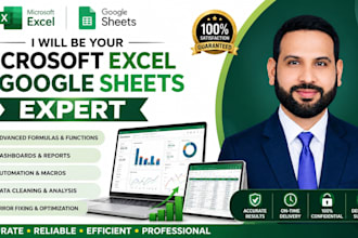 be your microsoft excel and google sheets expert