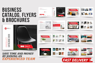 design modern business flyer catalog poster  brochure magazine