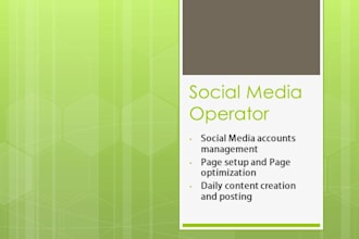 be your social media marketer