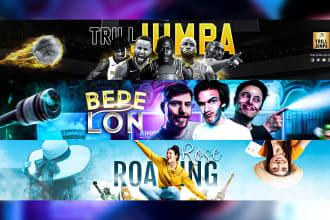 design professional youtube channel art, facebook cover, or banner in 24 hours