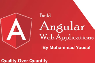 develop, fix, integrate angular app with rest API or firebase
