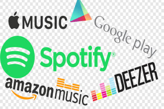 upload your songs on apple, spotify, tidal, napster, pandora, bandcamp