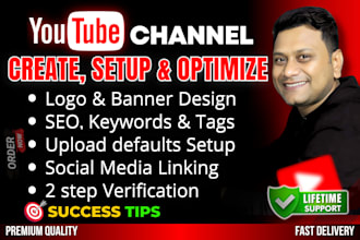 create and setup youtube channel professionally