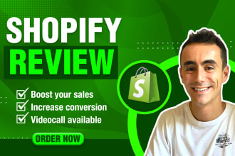 review your shopify store website