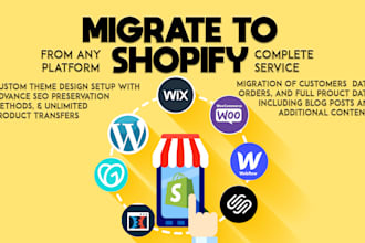 migrate your website to shopify from any platform