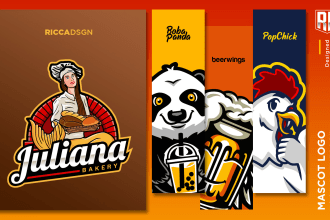 design amazing mascot logo for food beverage and restaurant