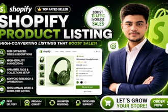 do shopify product listing and shopify store manager