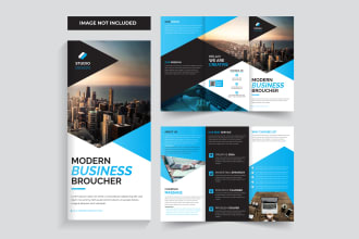 create business brochure design, booklet, trifold