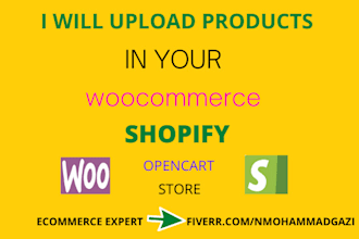 upload products to your woocommerce and shopify ecommerce