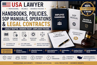usa employee handbooks, sop manuals, policies, and legal contracts