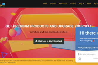 build digital products or course selling woocommerce website