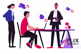 create 2d explainer videos for you fully customized 2d explainer video