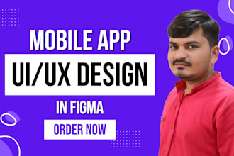 design modern mobile app uiux in figma for ios and android