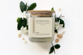 design editable candle label