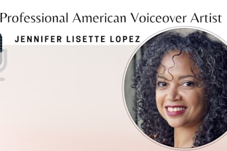 professionally record a female american voiceover for you