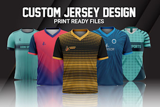 do custom jersey design or sportswear jersey for sublimation