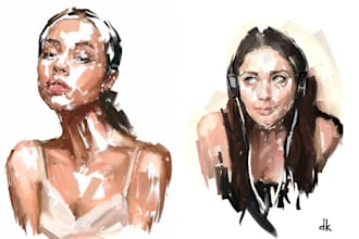 draw a fashion or editorial illustration