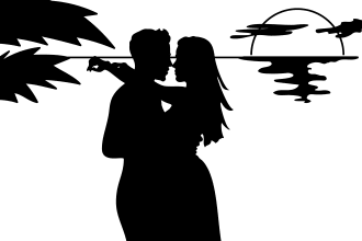 draw black white silhouette, line art, stencil in 2025